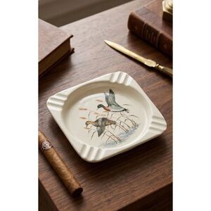 Finlandia Vodka Cigar Cigarette Ashtray Vintage Advertising Ducks In Flight 70s